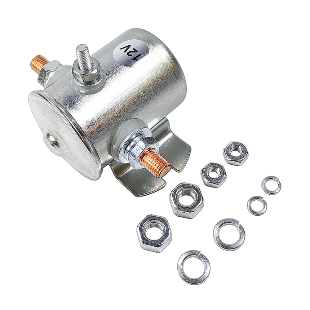 12VDC Continuous Duty Solenoid Relay 3-Terminal | Fits for Trombetta Maxon Waltco Delco Littelfuse, Max 200A Inrush | Replaces 9341215010, 97240-X, 70091714, ATU120, 1114240, 1114241, 1114538, 24106