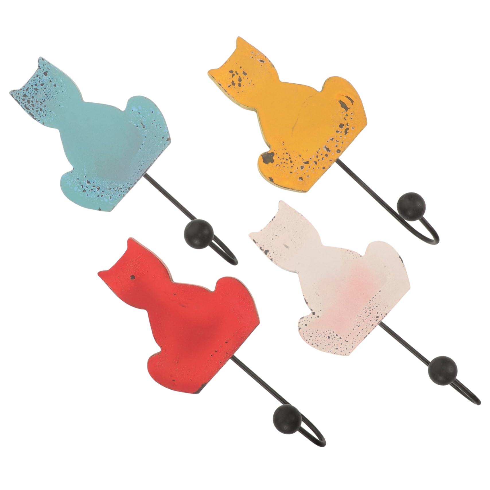 Ganchos De Toalla De Baño Manos Estante Encima Percheros Percha Ganchos Para Toallas De Baño Para Pared Perchero Colgante Gancho De Hierro 4 Piezas X 4