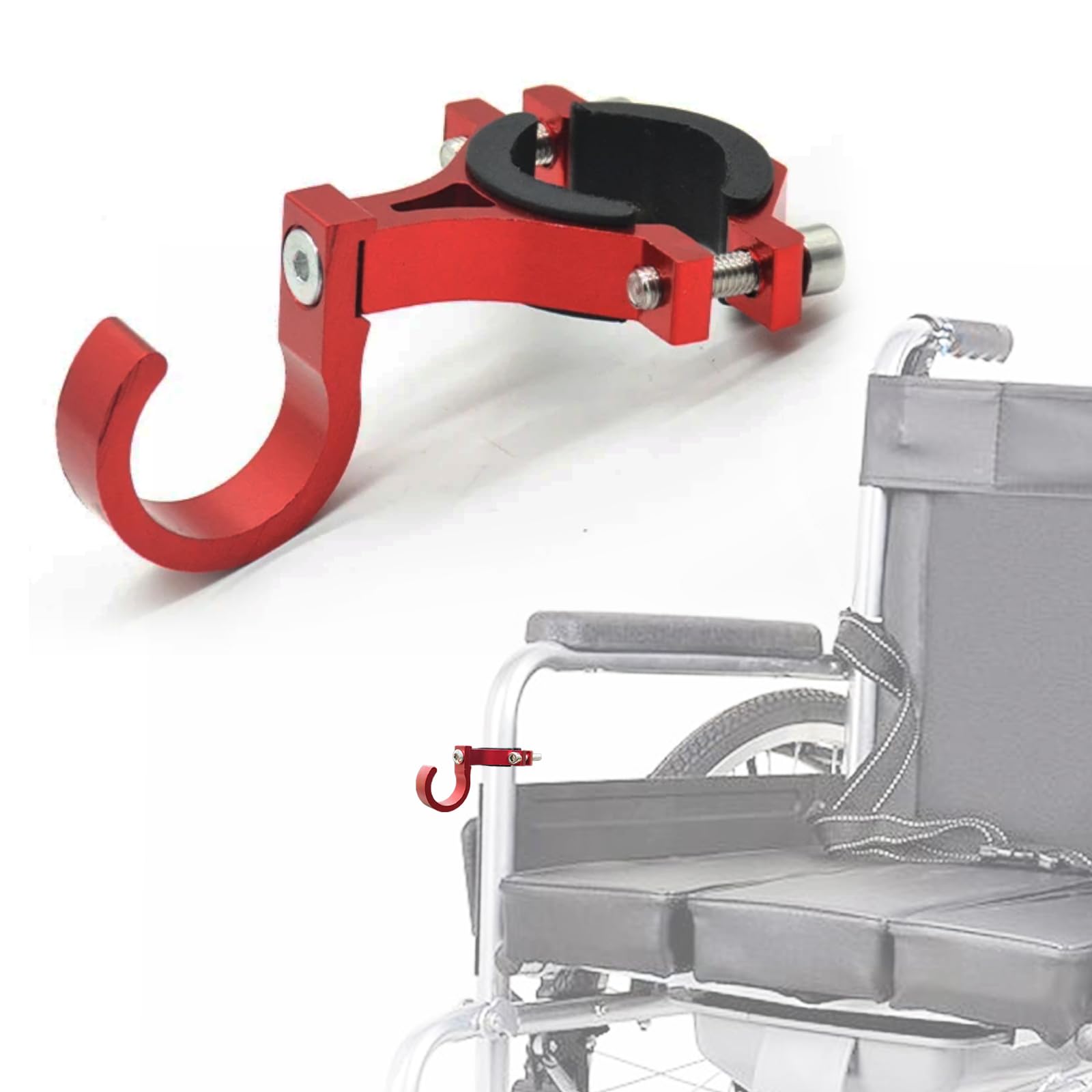 Wheelchair Hook - Hang Bags, Crutches & More -8