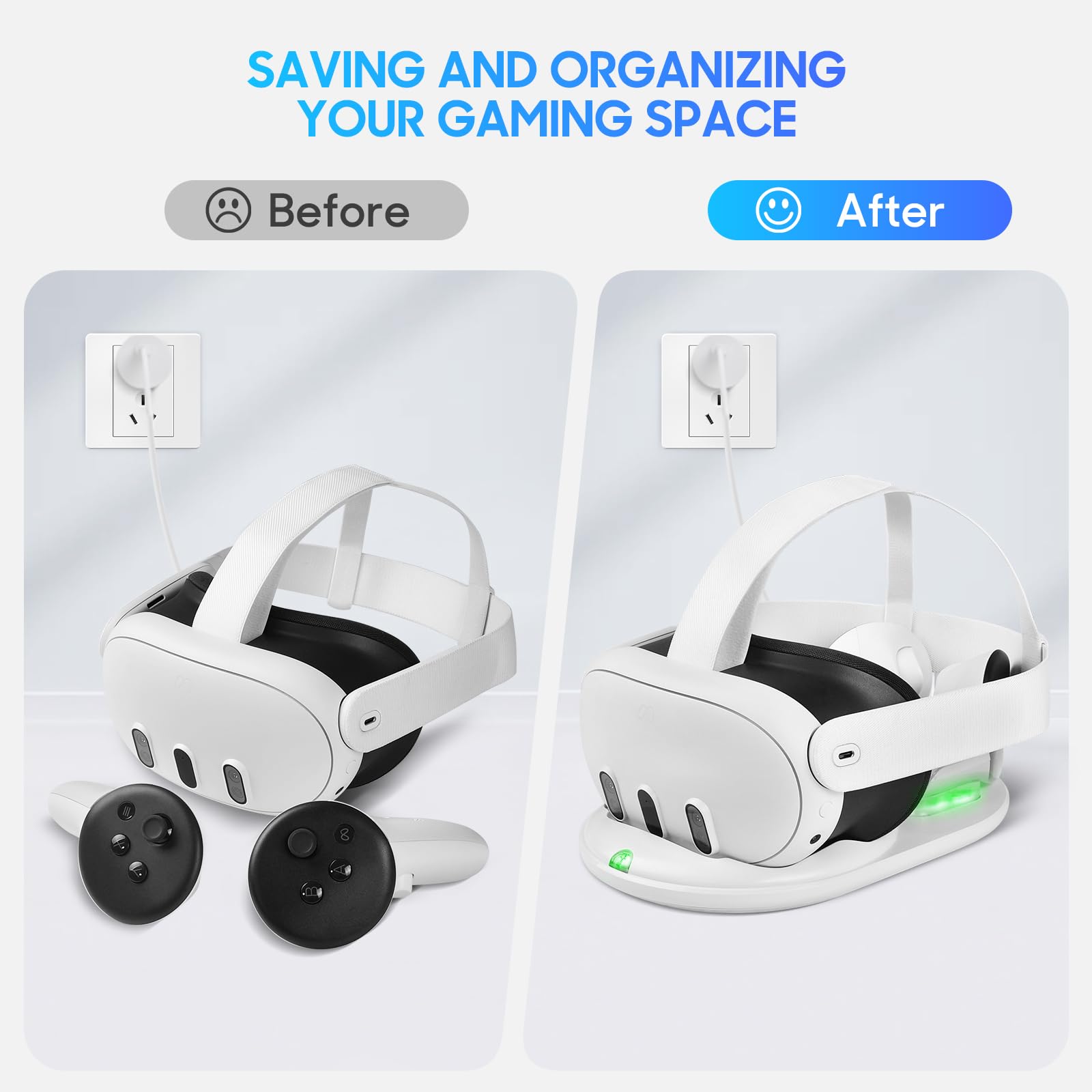  QUEST 3 128GB (コントローラー用充電式電池付属) Amazon.co.jp: Meta Quest 3用RGB充電ドック、VRコントローラー