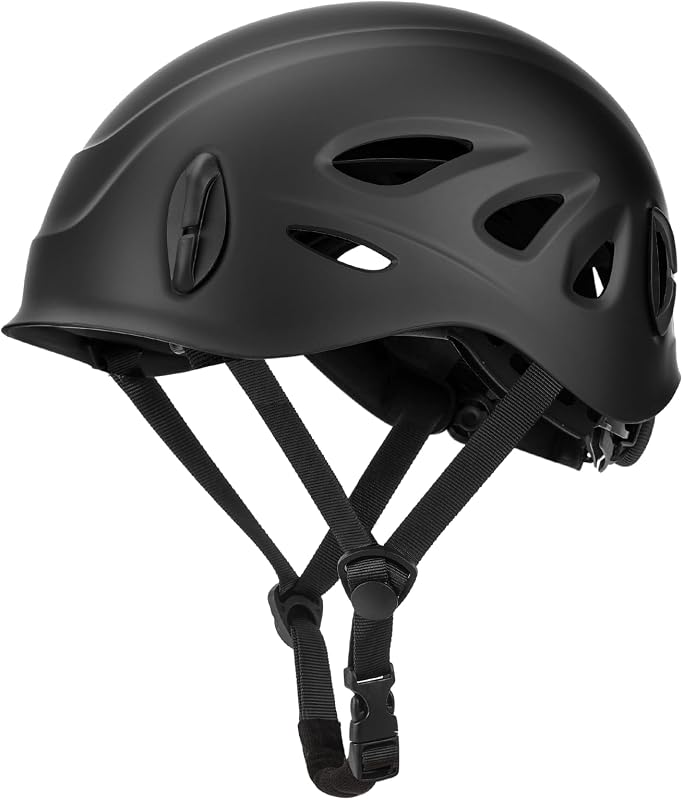 OutdoorMaster Casco de escalada en roca para adultos, ideal para montañismo, trabajos de arbolista, senderismo y espeleología, diseño ajustable