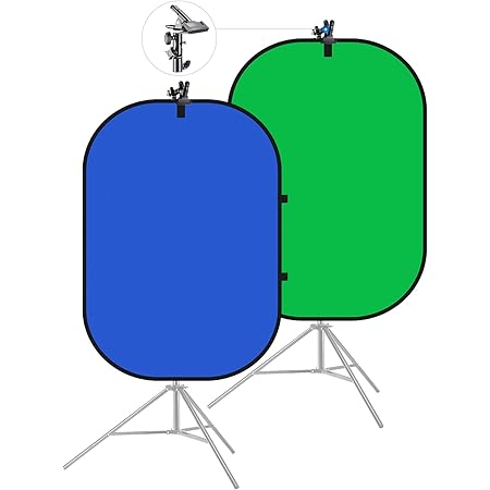 Amazon Neewer 2 In 1クロマキーブルー グリーンの背景パネルとクランプホルダーキット 150x0cm クロマキーグリーン クロマキーブルー 折りたたみ可能な背景 リバーシブル背景 金属製クランプホルダー付き 写真撮影用 バックペーパー 背景布 通販