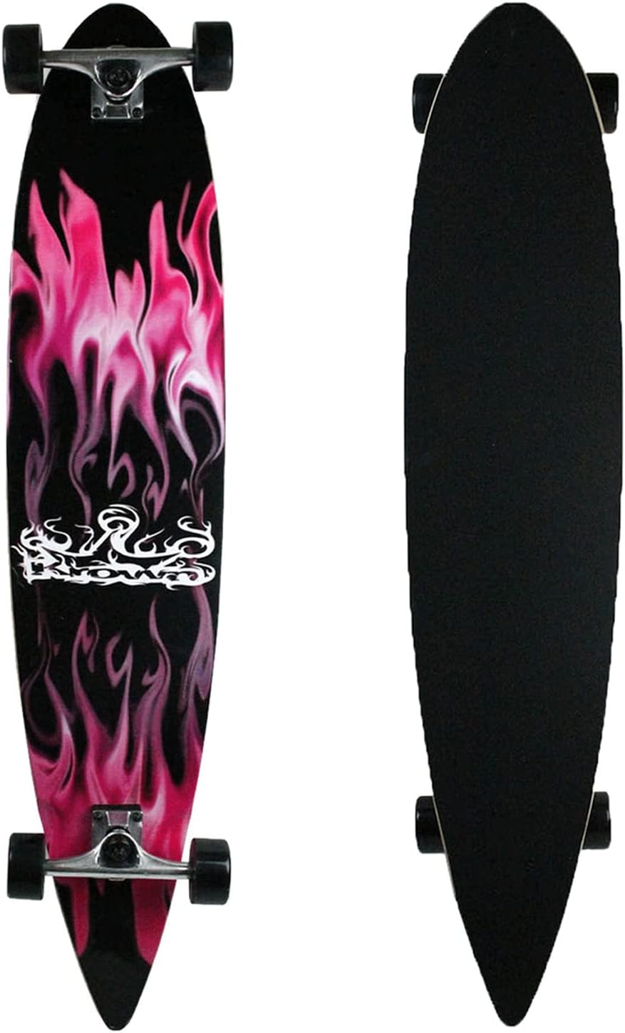Krown Longboards Purple Flame Complete Longboard PIN