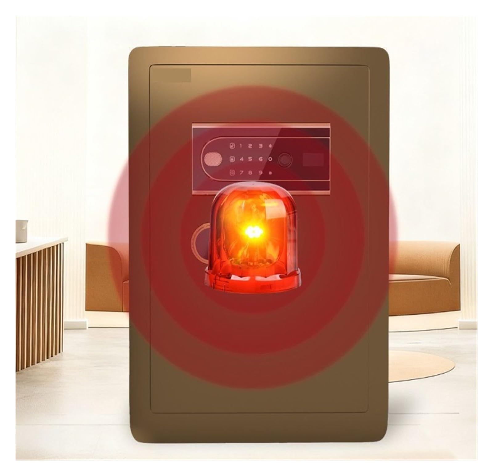 Cassaforte Cassetta di sicurezza elettronica di sicurezza Casseforti domestiche resistenti con doppio sistema di allarme a scomparto nascosto for ufficio Cassetta portavalori