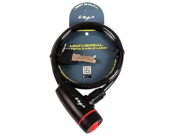 Vega Multipurpose Cable Lock Black
