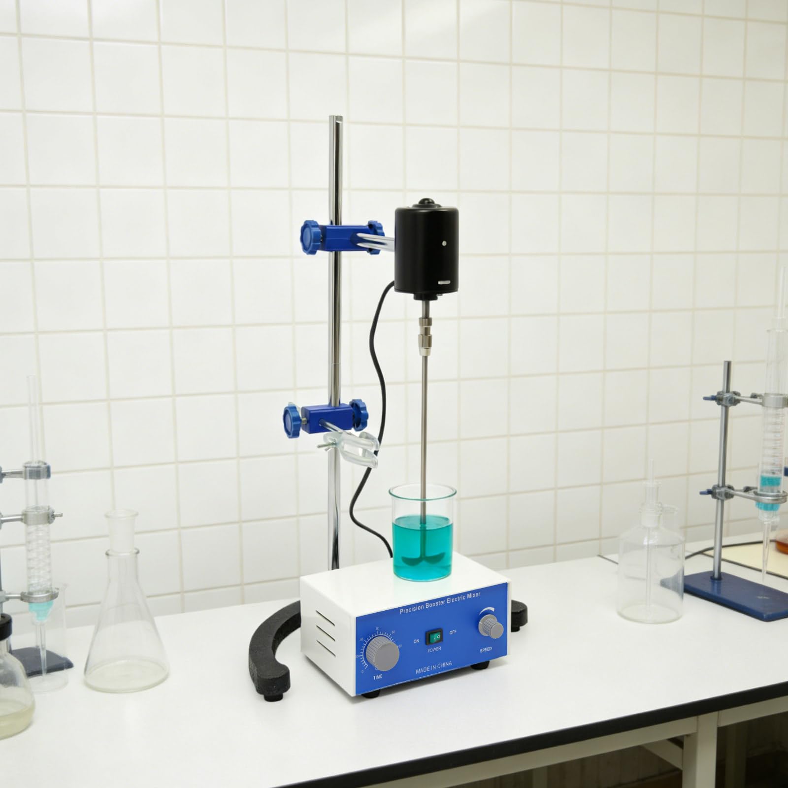 Miscelatore da laboratorio, 220 V, 0-2800 giri/min, miscelatore elettrico con funzione timer, miscelatore di precisione per università e università, protezione ambientale, cura sanitaria