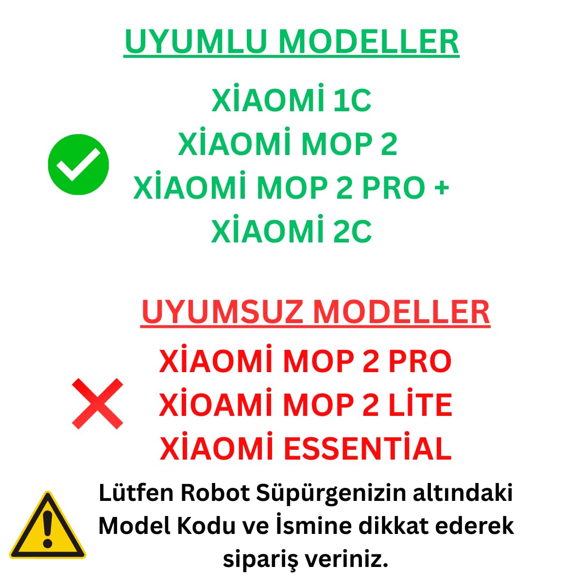 Asgard Grup 1C,2C,Mop 2 Uyumlu 2 Beyaz Yan Fırça 2 Filtre