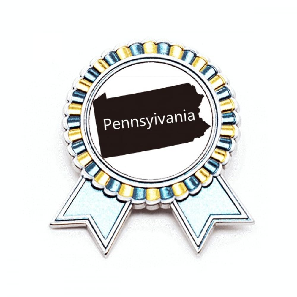 Broche Pennsylvanie États-Unis en métal insigne de veste taille M - 4