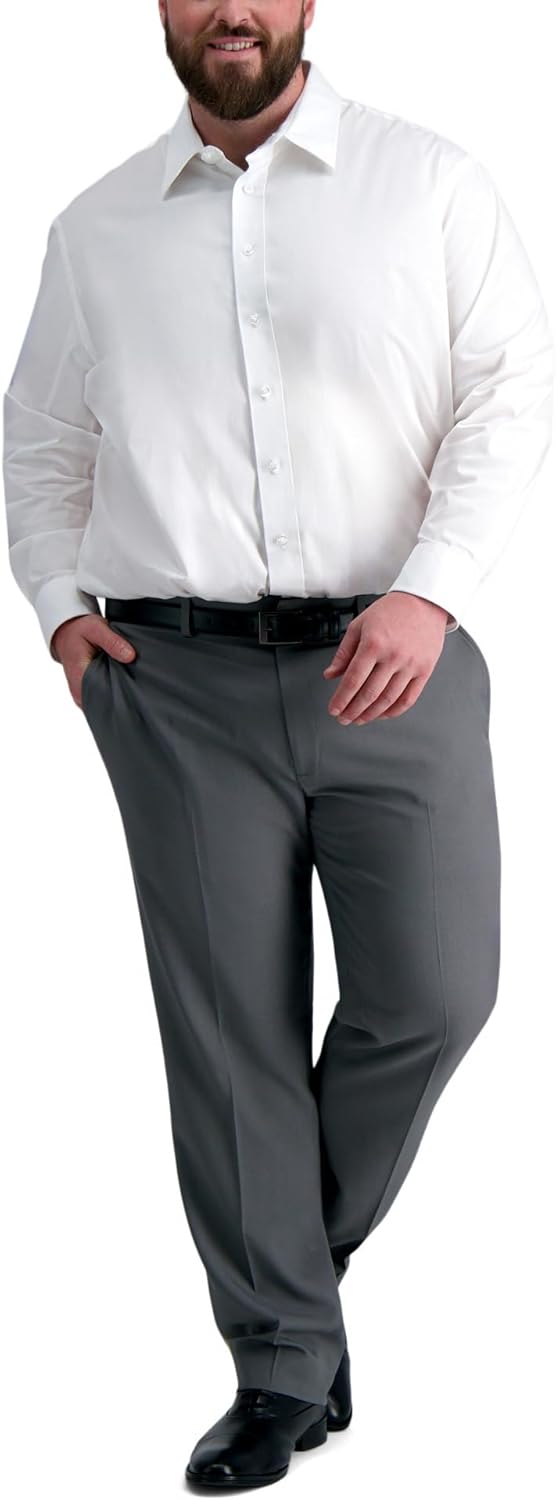 Haggar Men's Dress Shirts Haggar Premium Comfort Big&Tall Men's Button Down Dress Shirt - Image 3