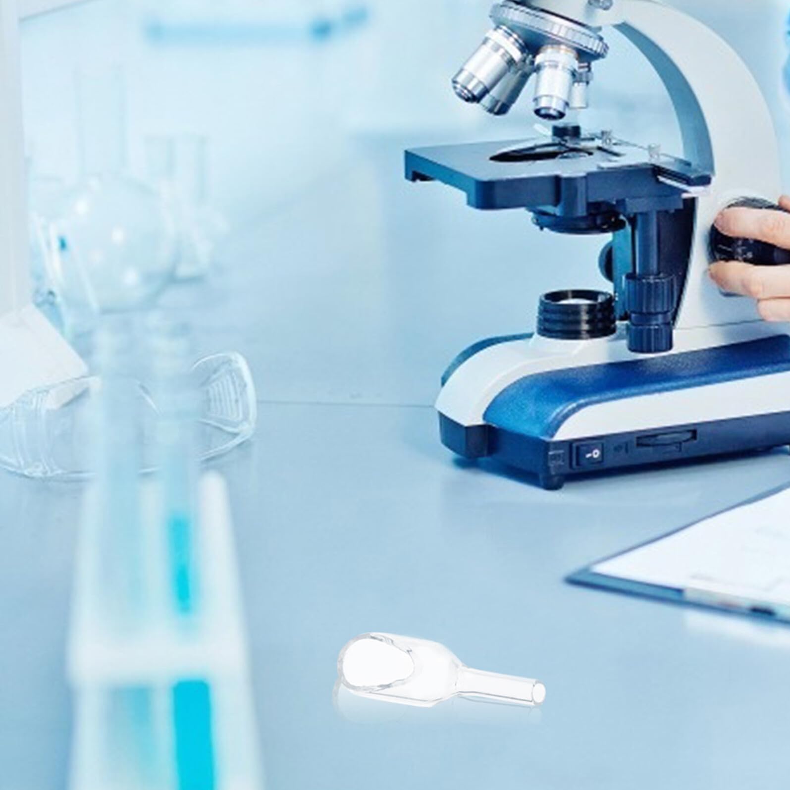 SOLUSTRE Glas Wägeschiffchen 4 Stück Transparentes Laborglas mit 4 Größen (15x25mm bis 25x75mm) – Temperaturbeständige Wägeschalen und Wiegetrichter für Laborproben und Chemische Analyse