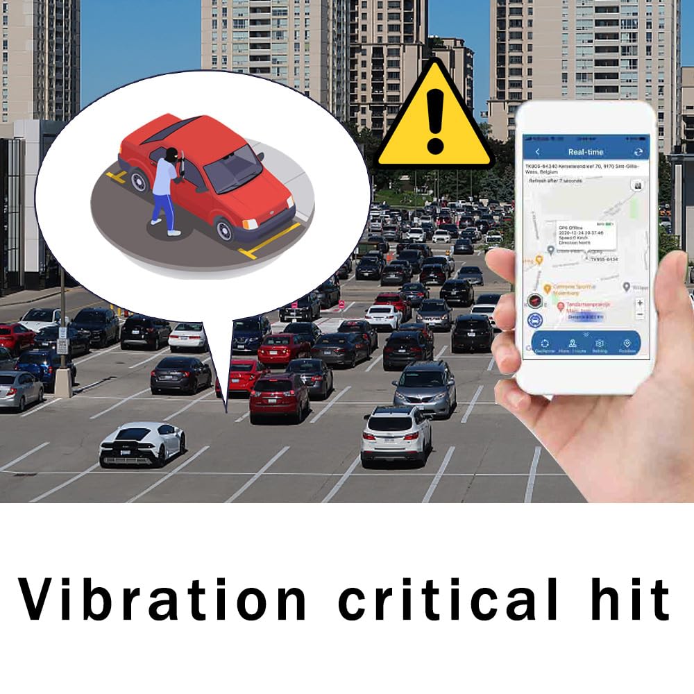 4G Localizzatore GPS per Auto Tracciatore di Posizione in Tempo 4G GPS Tracker con Antifurto Allarme Impermeabile Potente Magnete Geo-Fence Allarme APP Gratuita Batteria da 20000mAh
