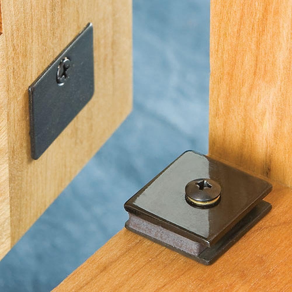Low Profile Magnetic Catch - 5/16" x 1-1/8" x 13/16" (for single door applications)