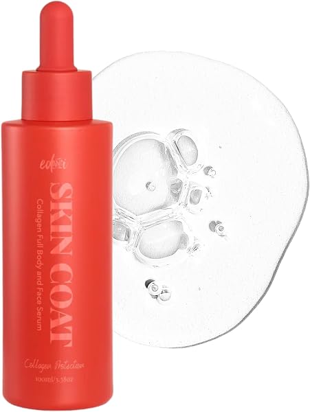 ed&i SKIN COAT Collagen Boosting Serum for Body & Face, Skin Tightening, Hydrating, Moisturizing & Firming, Plumping Serum for Women, Glowing Look, 3.38 oz