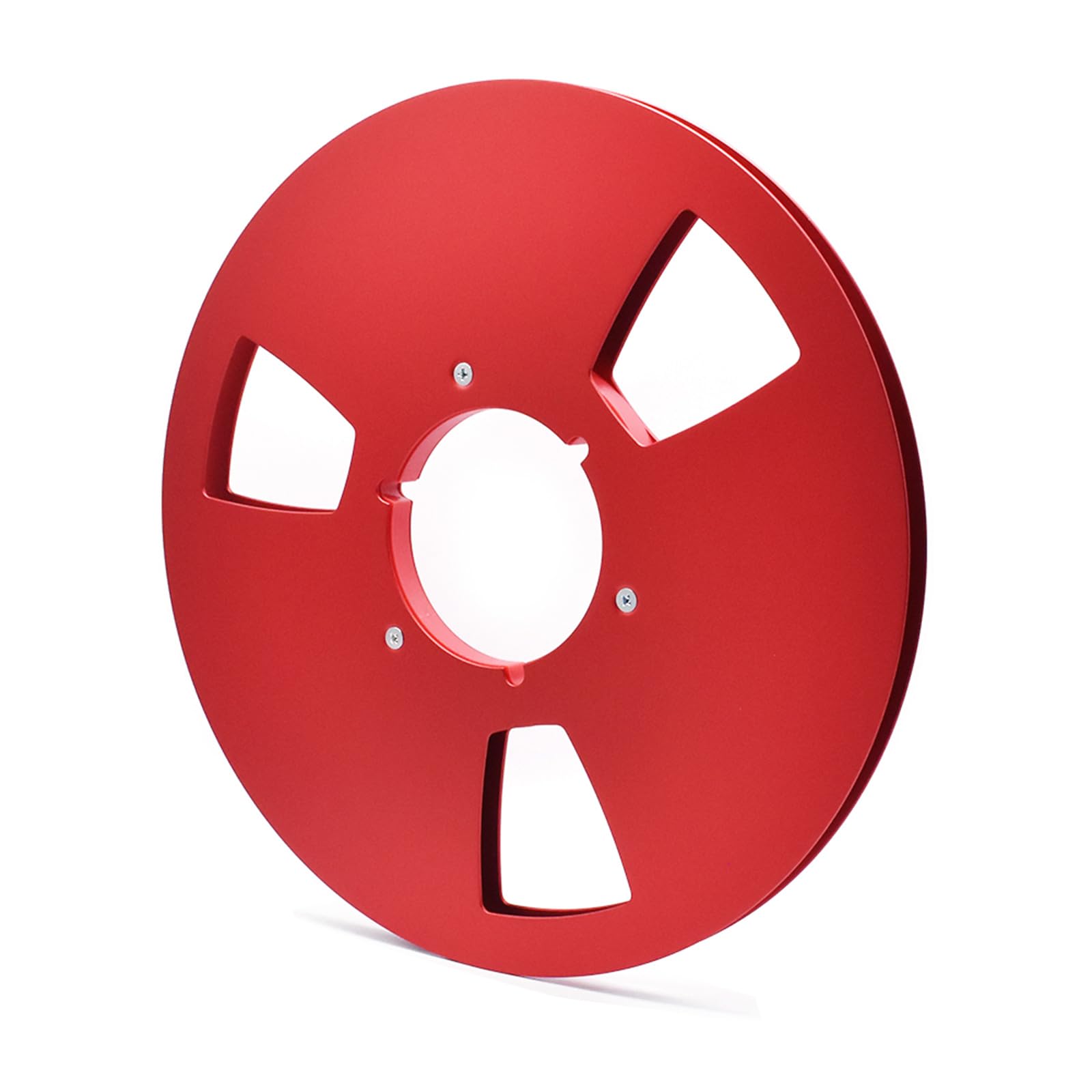 Sisyeuo Duty 3 Hole Aluminum Reel for 1/4" Open Tape Decks 10.5Inch Hub Disk Accessory Empty Hub with Disk