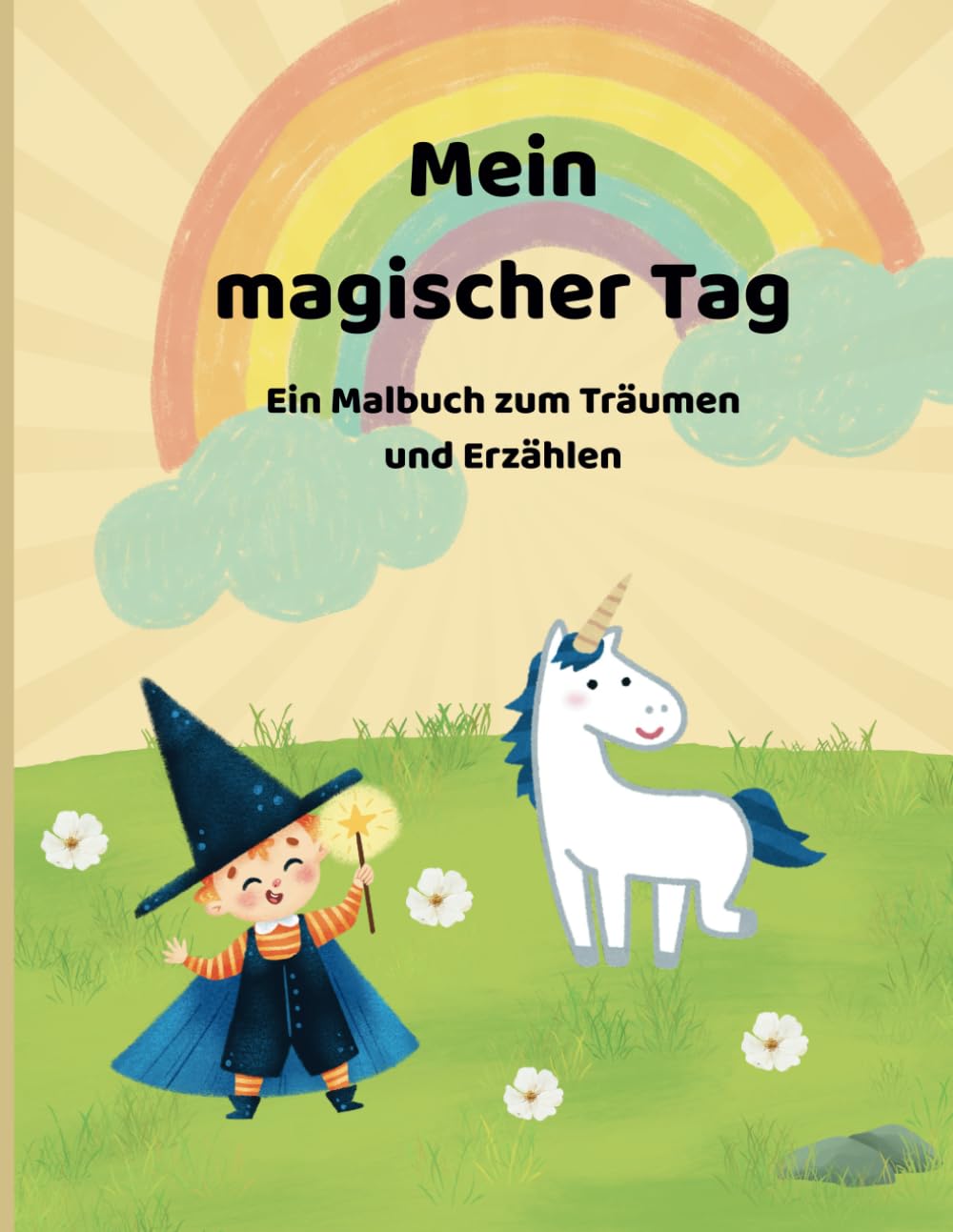 Mein magischer Tag: ein Malbuch zum Träumen und Erzählen