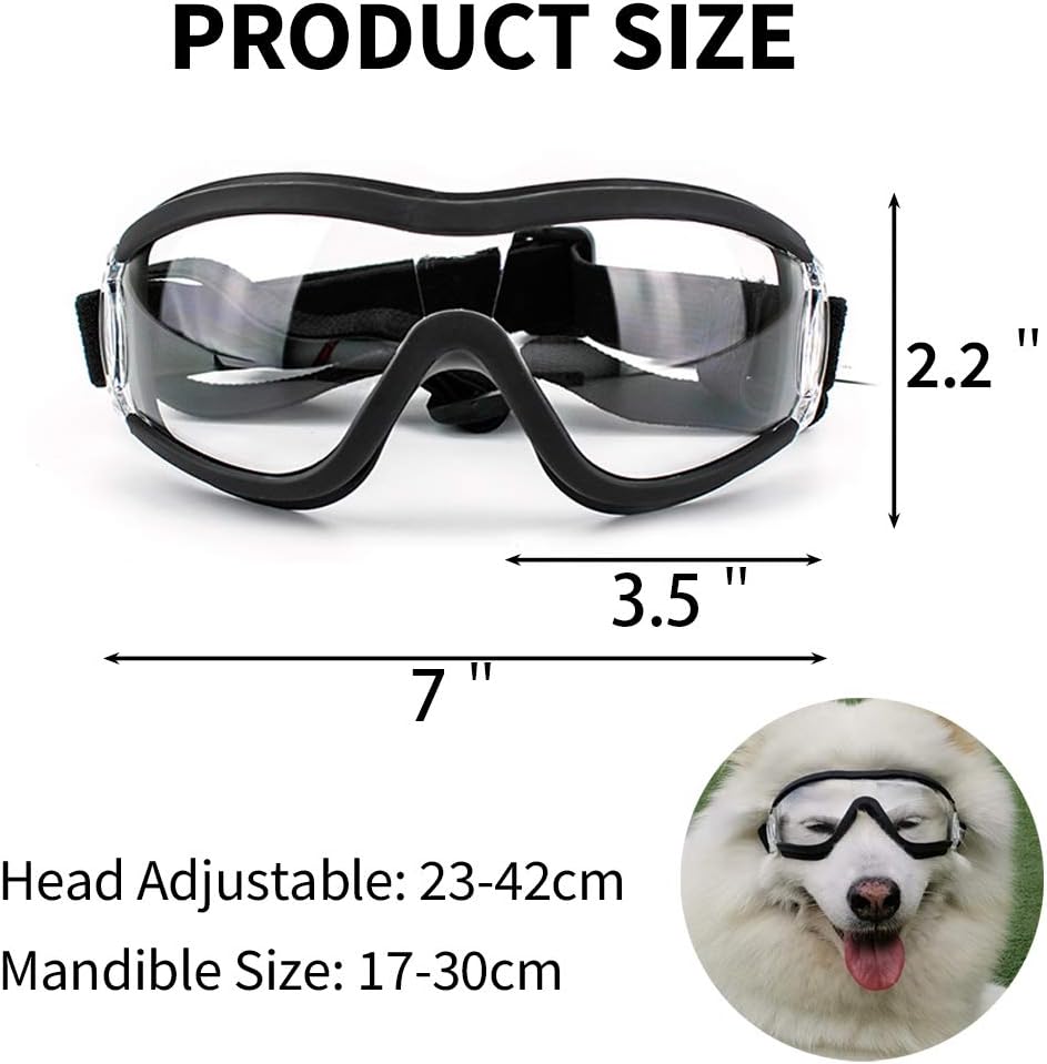Amazon Gosmao 犬ゴーグル 犬用サングラス 中大型犬用 Uvカット 保護メガネ 防風 防塵 耐衝撃 紫外線対策 散歩 お出かけ用 透明 Gosmao サングラス 通販