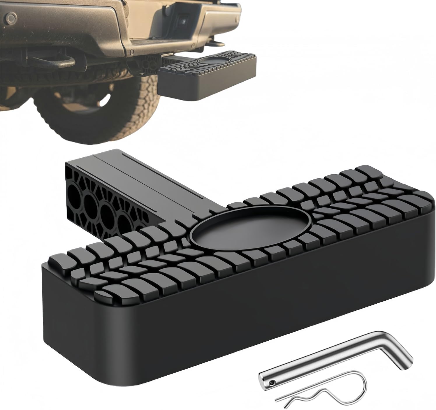 Hitch Step for 2” Receiver – Anti-Slip Platform for Safer Access on SUVs, Trucks & RVs