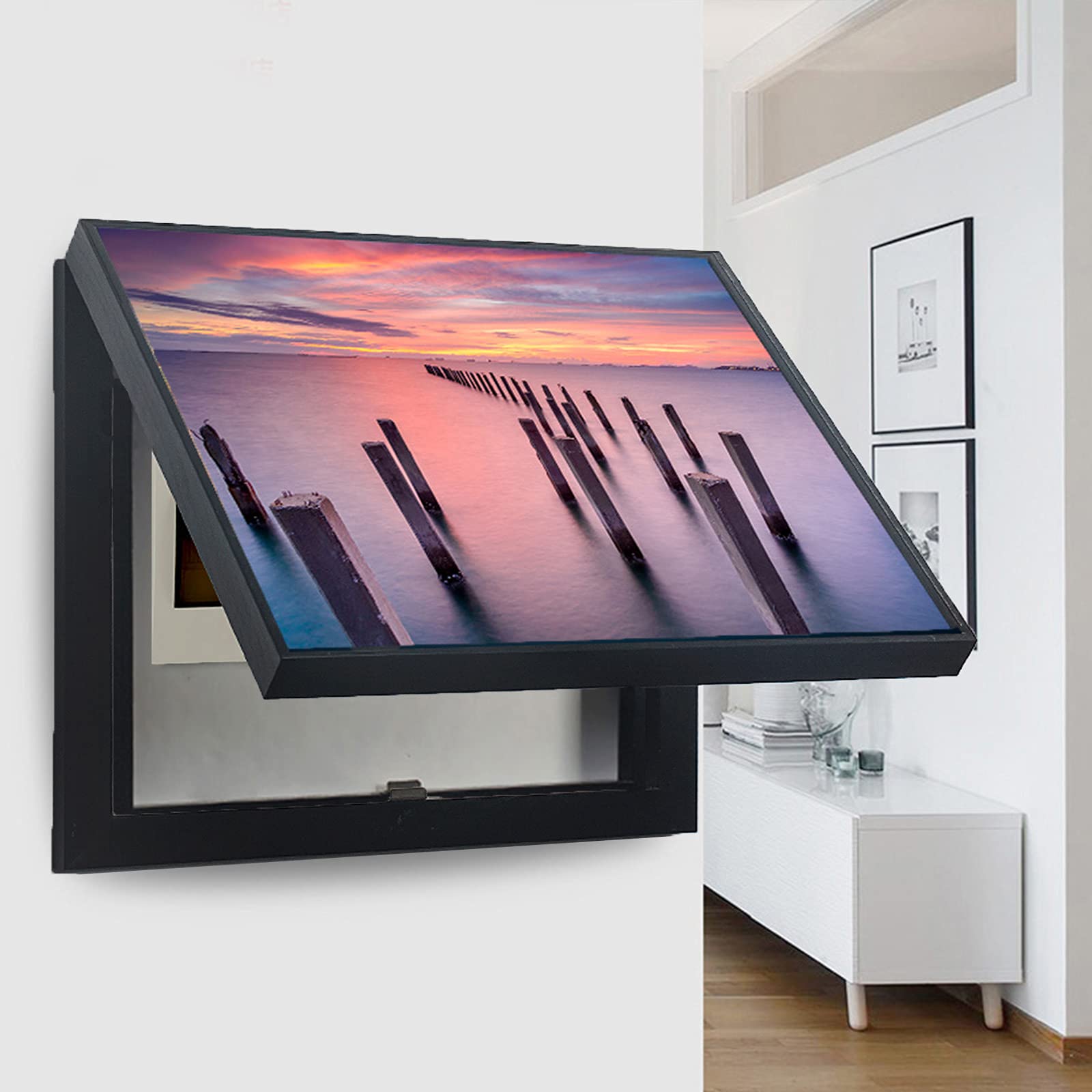 Pintura decorativa de caja de distribución, Interruptor de seguridad eléctrico creativo Pintura de pared colgante Cuadros decorativos Cubierta de panel eléctrico colgante moderno Cubiertas de medidor