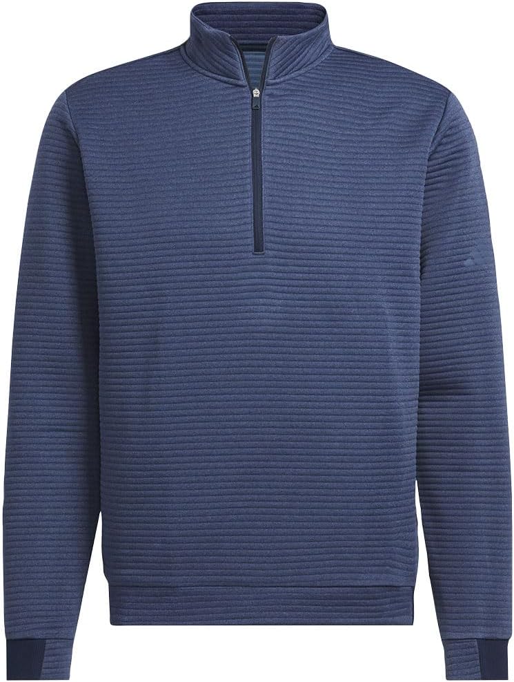 Adidas Mens Ultimate365 DWR Textured Quarter-Zip Pullover