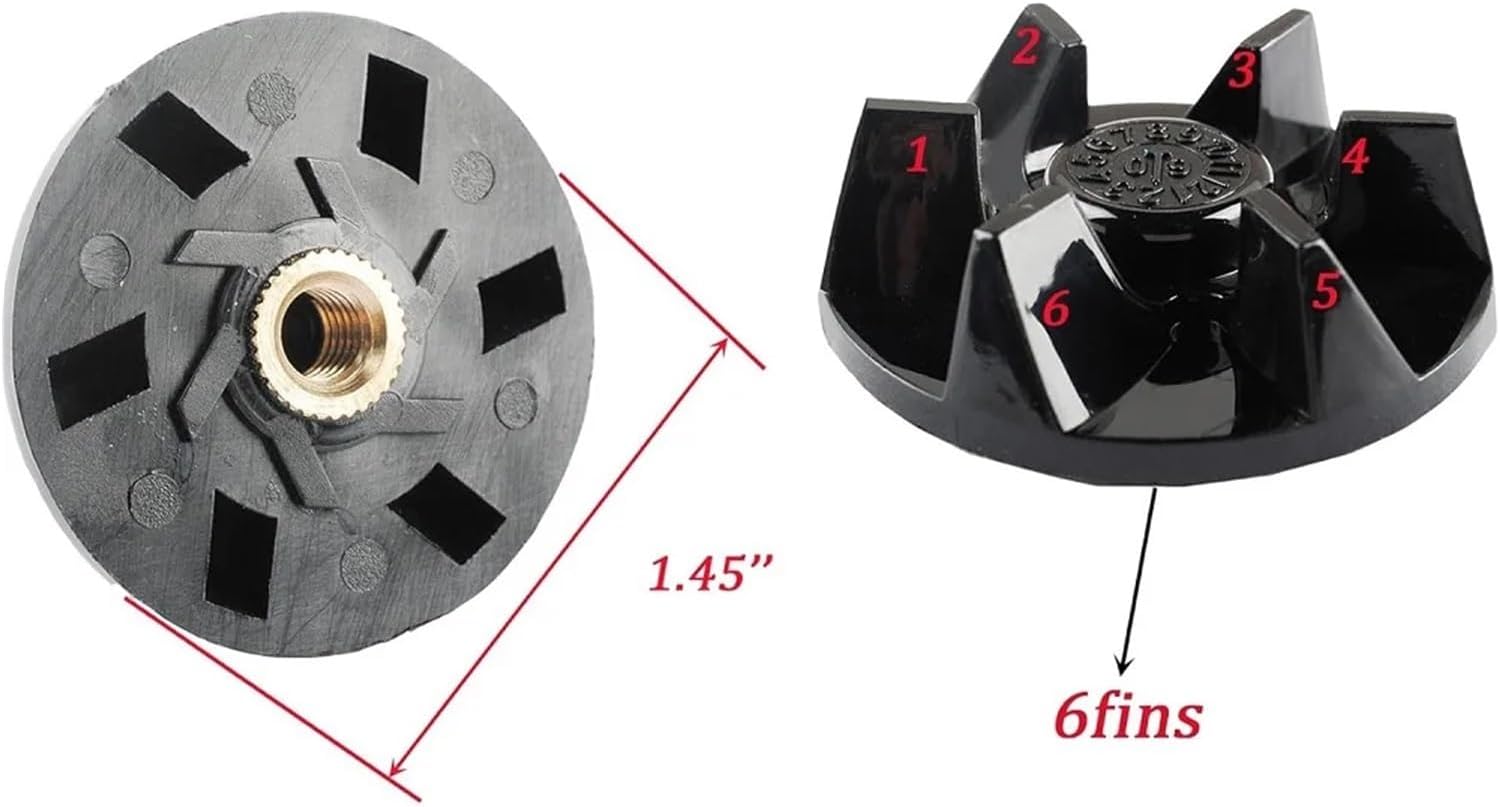 SPB456-2B Blender Blade With SPB7-20TXN Coupling Compatible With Cuisinart Powerblend Duet BFP-703 FPB-5PC SPB-3 SPB-7 SPB-7CH