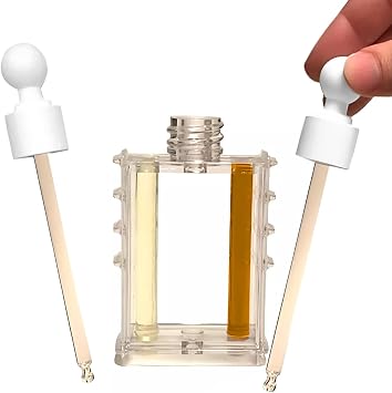 Fryer Oil Test Kit Two Color Visual Guide With Glass Dropper Restaurant Food Service Clear Frying Oil Testing & Monitoring Professional Oil Replacement Indicator Tool for Quality Fried Foods, Small