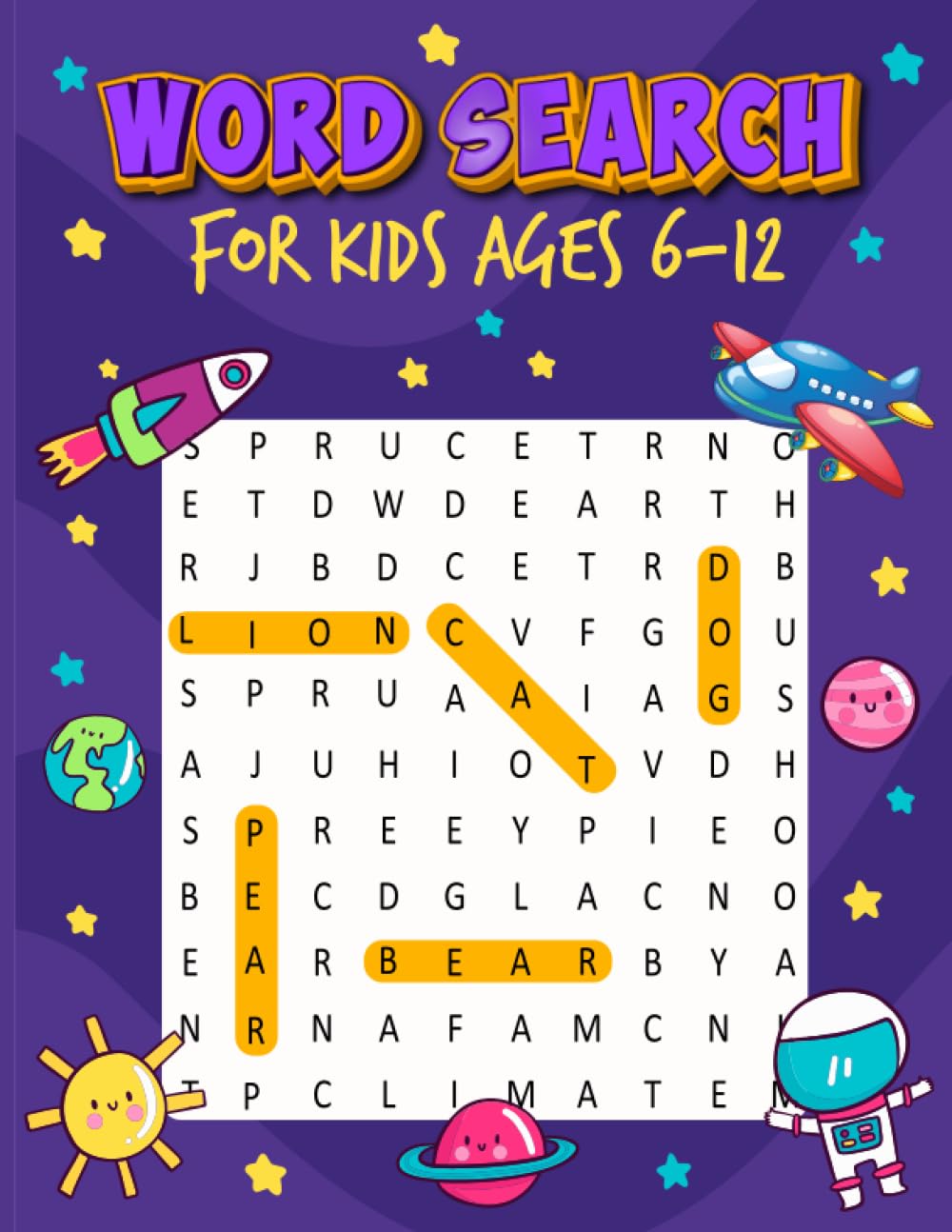 Word search for kids ages 6-12: Fun wordsearch puzzles that kids will love