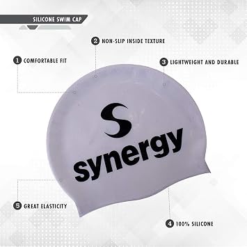 Synergy Silicone Swim Caps