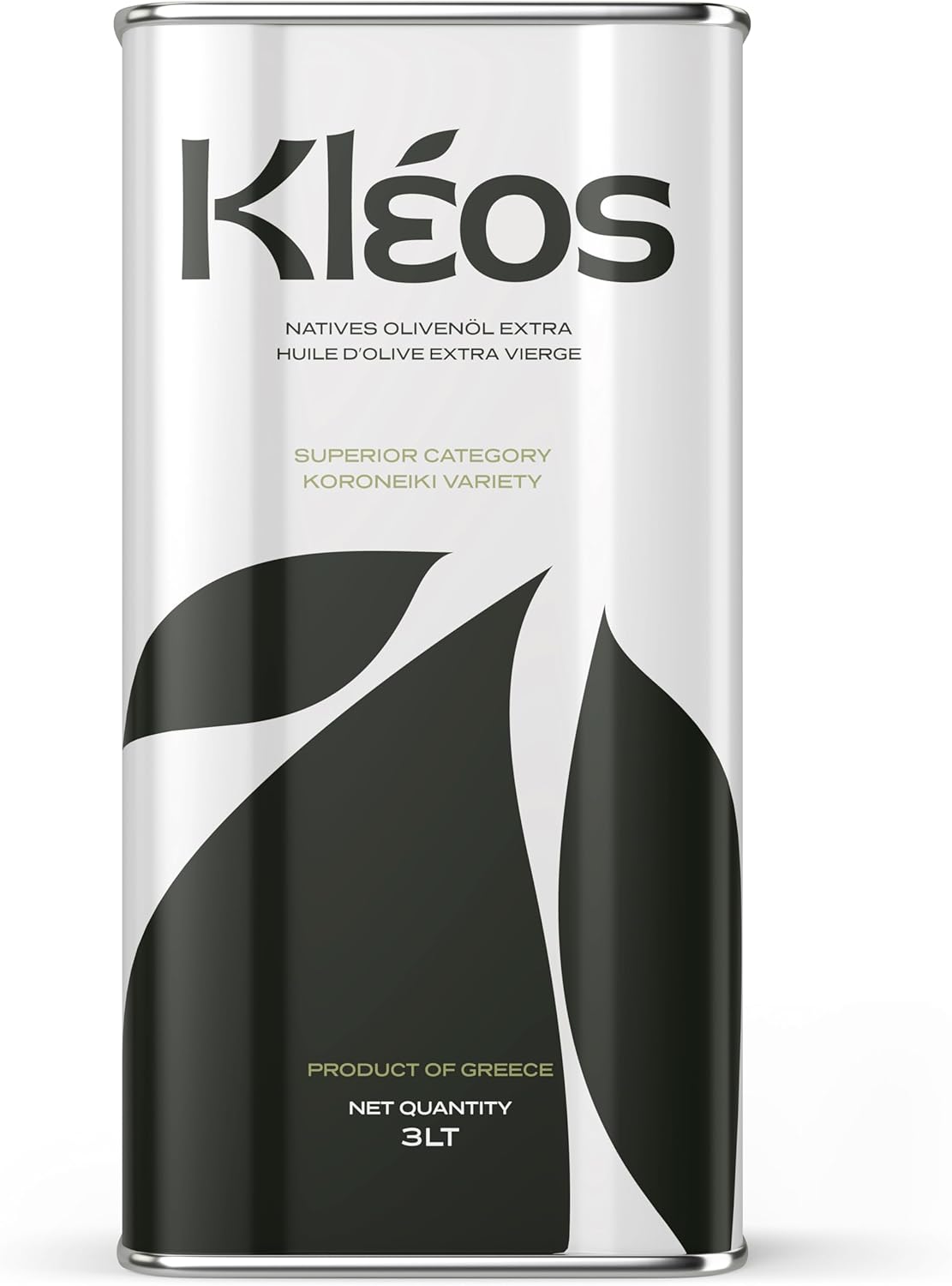 Kleos Extra Virgin Olive Oil 3L – New Harvest 2024/25 – Cold-Pressed Greek Olive Oil from Koroneiki Olives – Premium Quality