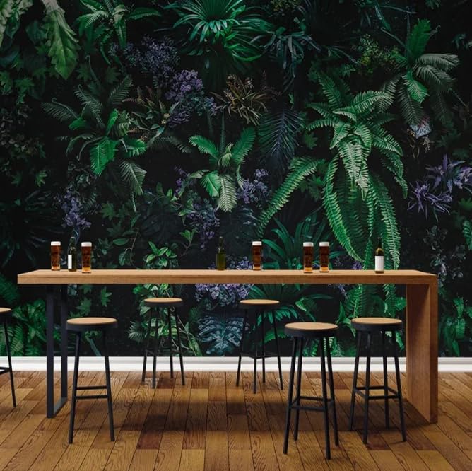 Papier peint forêt tropicale 3D grand format lé unique mural 250x175