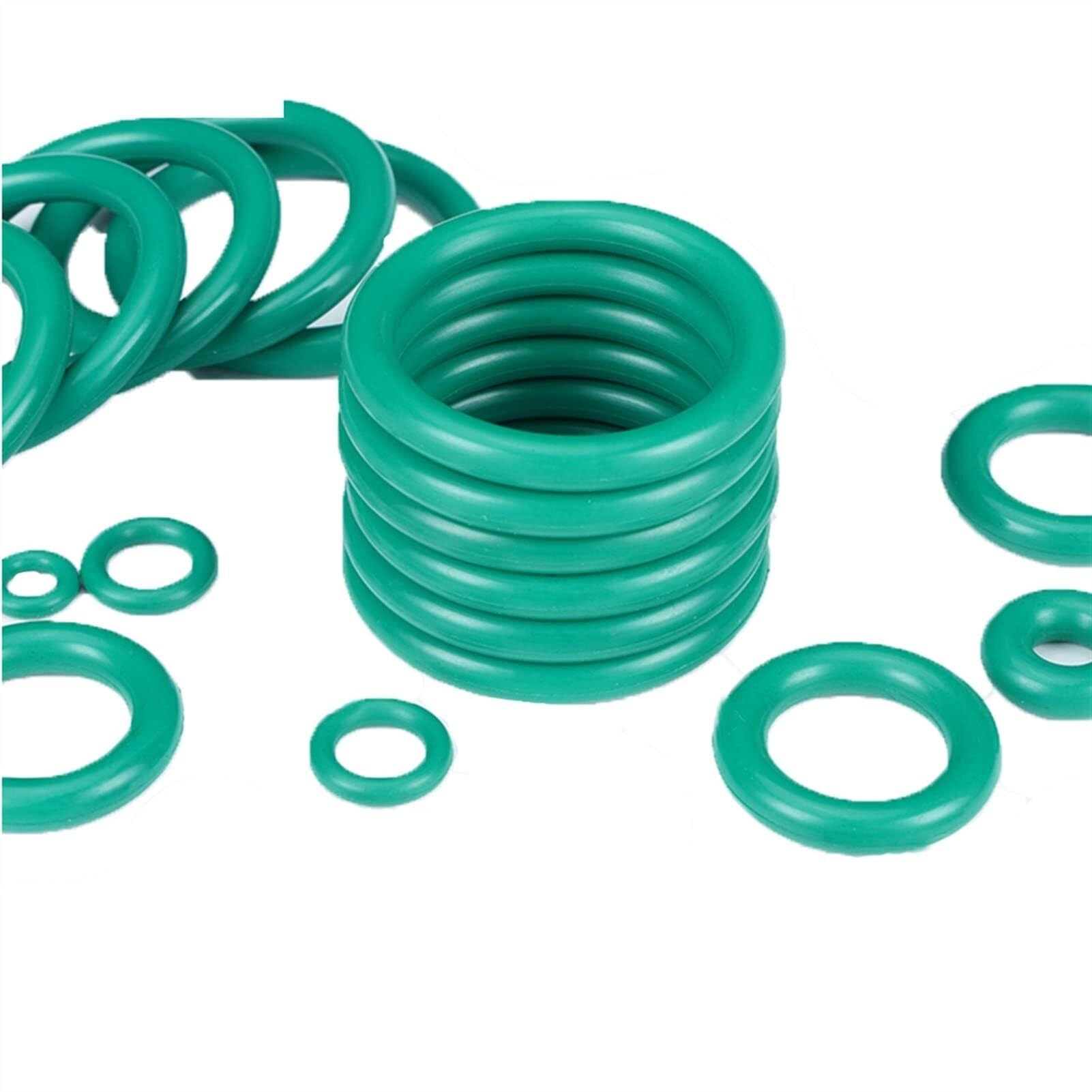 Joint d'étanchéité en Silicone plat vert M37x3mm, pièces de quincaillerie, joint torique en caoutchouc étanche, 10 pièces,Matériau Fiable