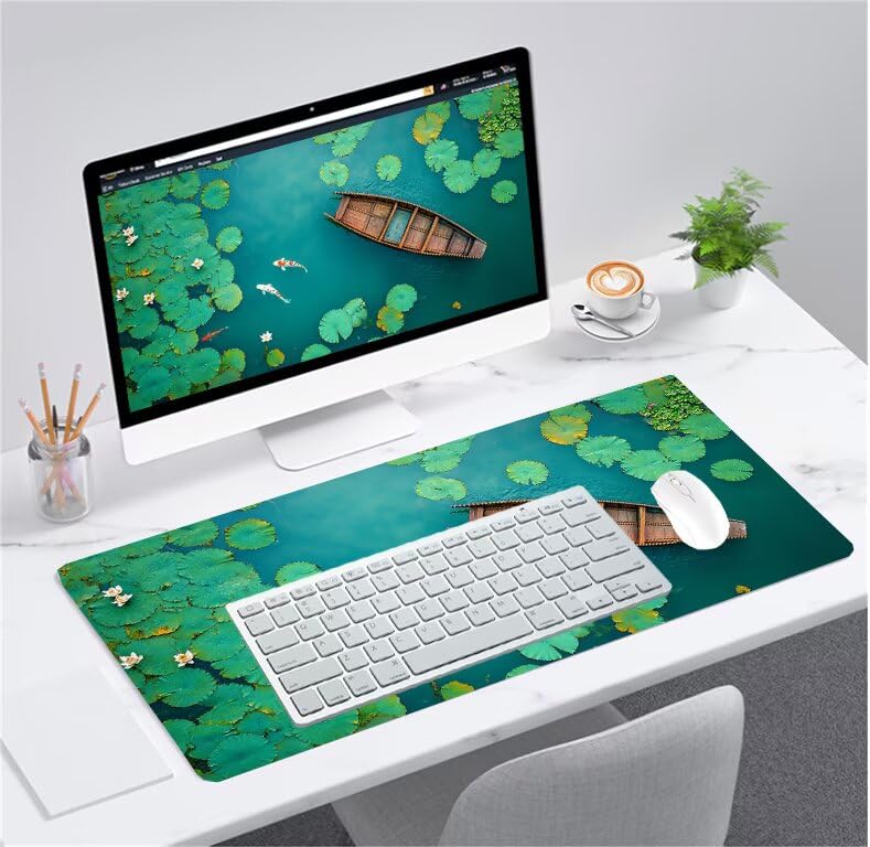 Tapis souris gamer lavable grand tapis de bureau antidérapant PC - 2
