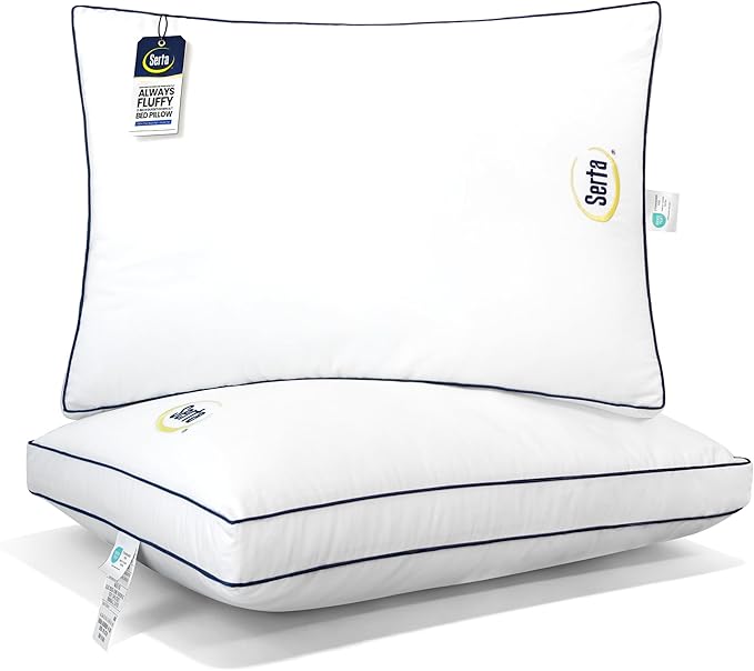 Set 2 Almohadas Fibra Poliéster Queen Ajustables