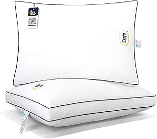 Serta Hotel Collection Bed Pillows Queen/Standard Size Set of 2, 400 Thread Count 100%