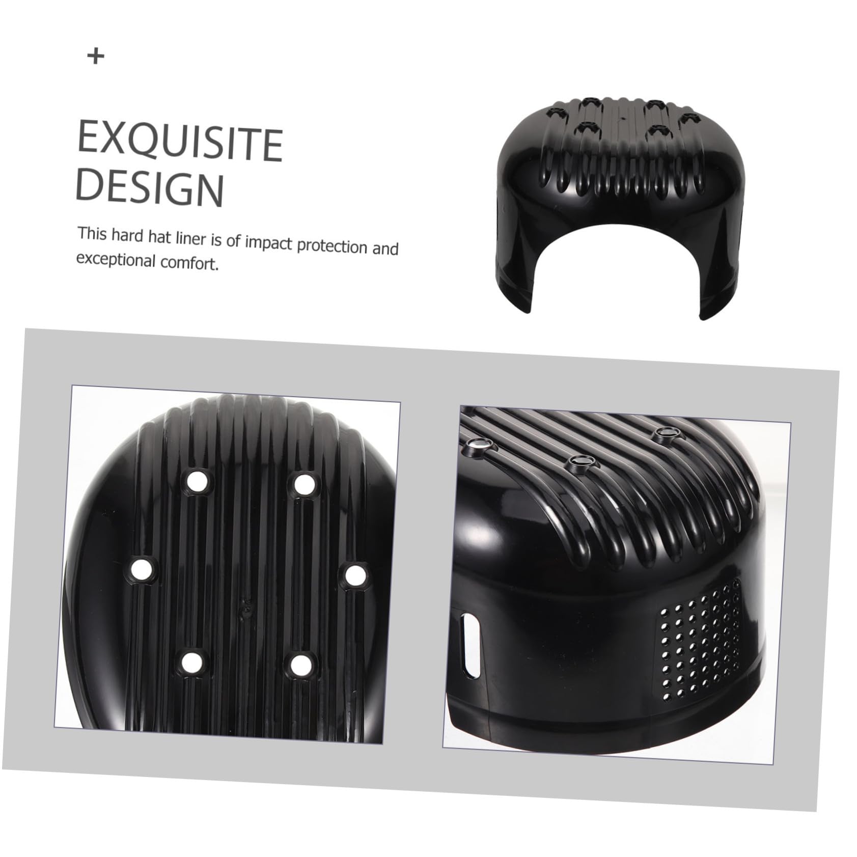 SHINEOFI Forro del Casco Seguridad Duro Beto Inserto De Casco Transatlántico Ligero Hombres Estupendo Forro De Casco Exterior Inserto De Sombrero Forros para Casco El Plastico Negro