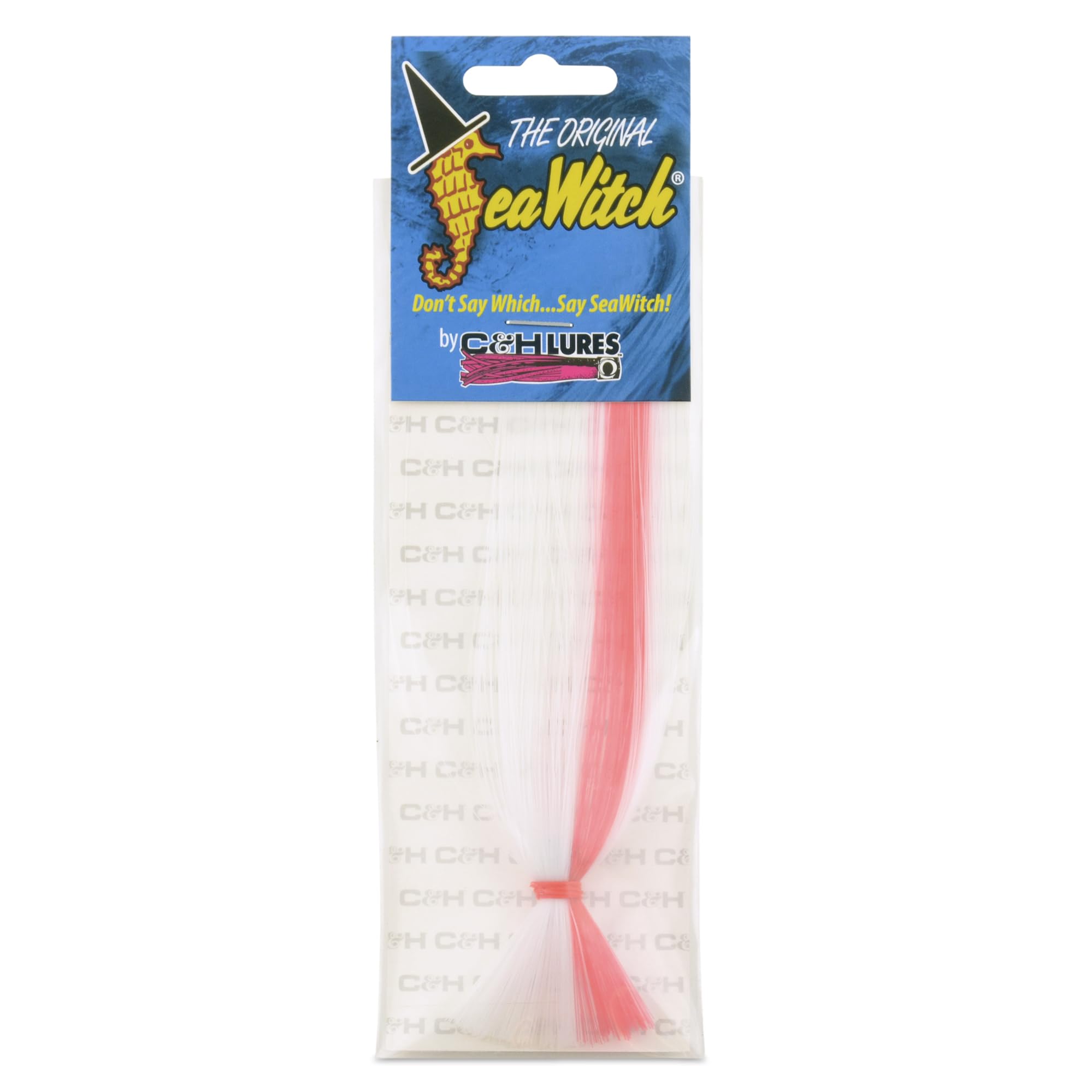 C&H, Sea Witch Lure, White/Pink Skirt, 1/8 oz / 3.54 g Head