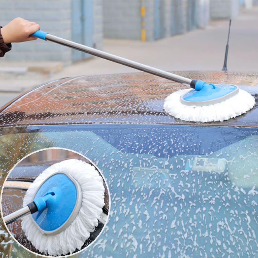 Cepillo para Paneles Solares, Limpiador Placas Solares Fotovoltaicas con Accesorio para Manguera, Cepillo Limpieza Placas Solares para Lavar Autos, Camiones, SUV, RV, Remolques, Botes.
