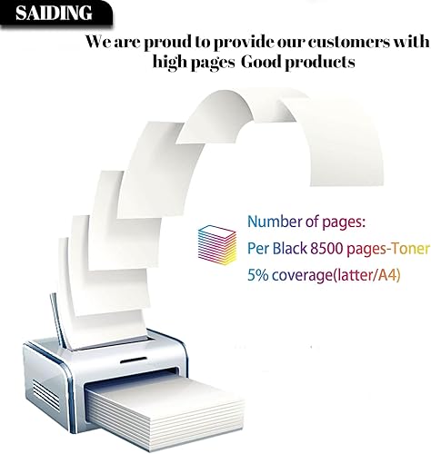 Miniatura 65 de SAIDING Cartuchos de tinta remanufacturados 712 712XL de repuesto para impresora de trazador DesignJet T230 T210 T650 T630 Studio (paquete de 4) 4-1