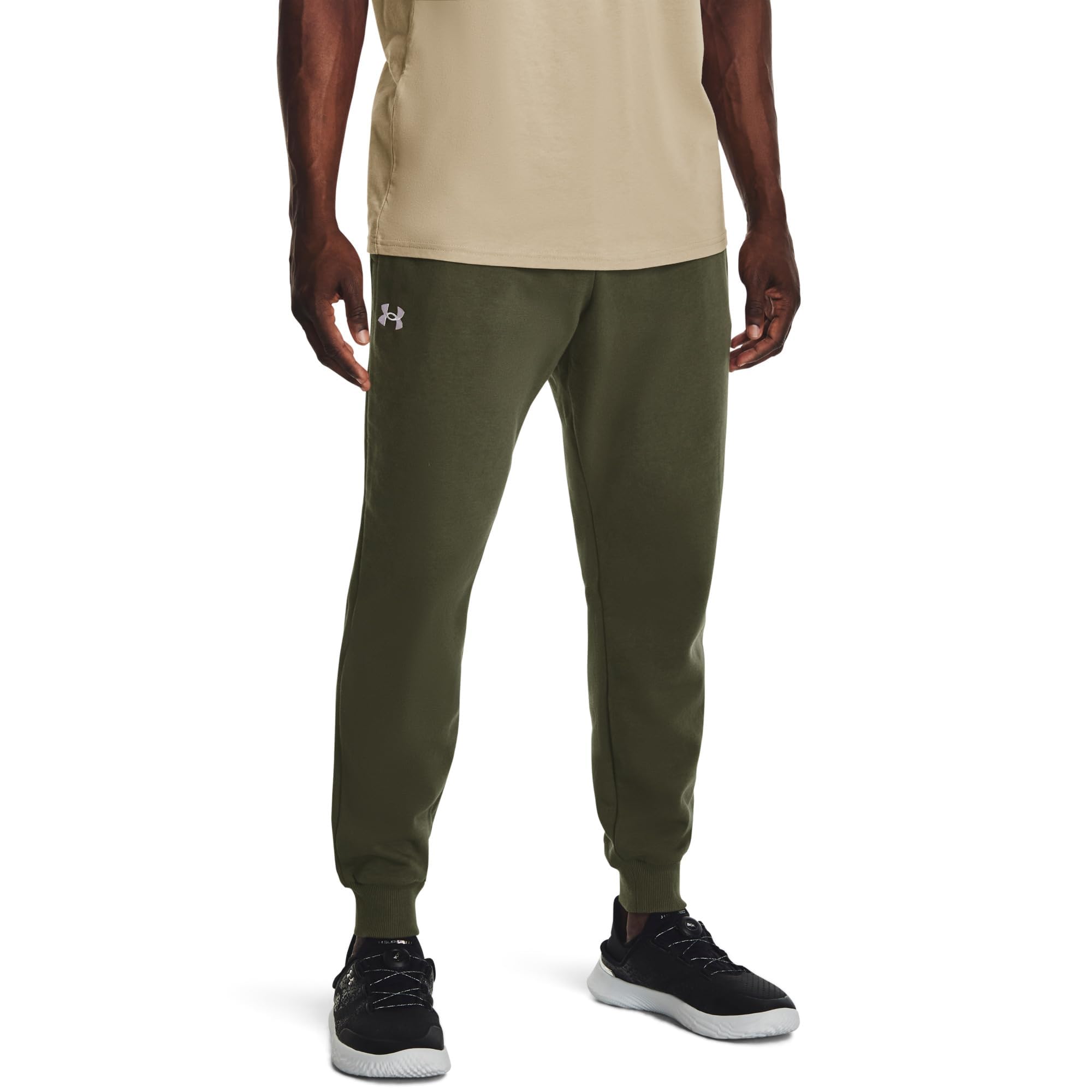Under Armour Men's Rival Fleece-Jogginghose Trouser, (390) Marine OD Green/White, 4XL