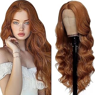 Weeybay Peluca de pelo humano, pelo ondulado, sin pegamento, 4 x 1, cierre de encaje, pelucas para mujer con pelo de bebé, color marrón claro, para mujer, 24 pulgadas