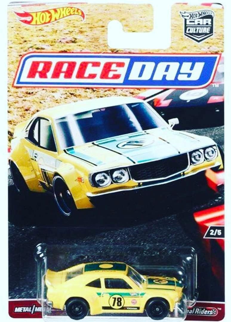 Hot Wheels 2017 Car Culture Race Day Mazda RX3 2/5, Yellow