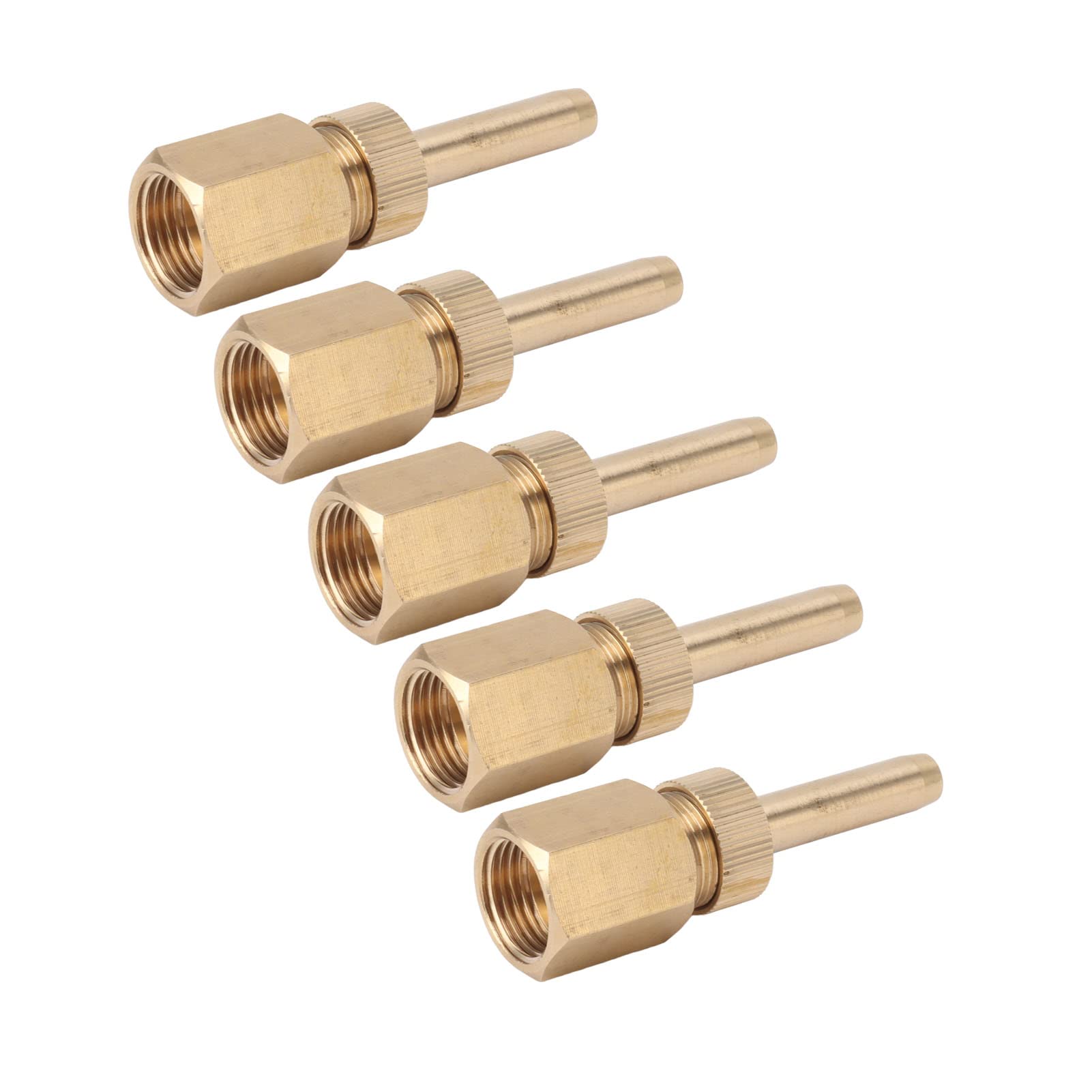 Deck Jet Ugello Ottone Fontana Spruzzo Acqua Spruzzatore Testa 5PCS G1/2" Waterscape Ugello Iniezione diretta Filettatura interna