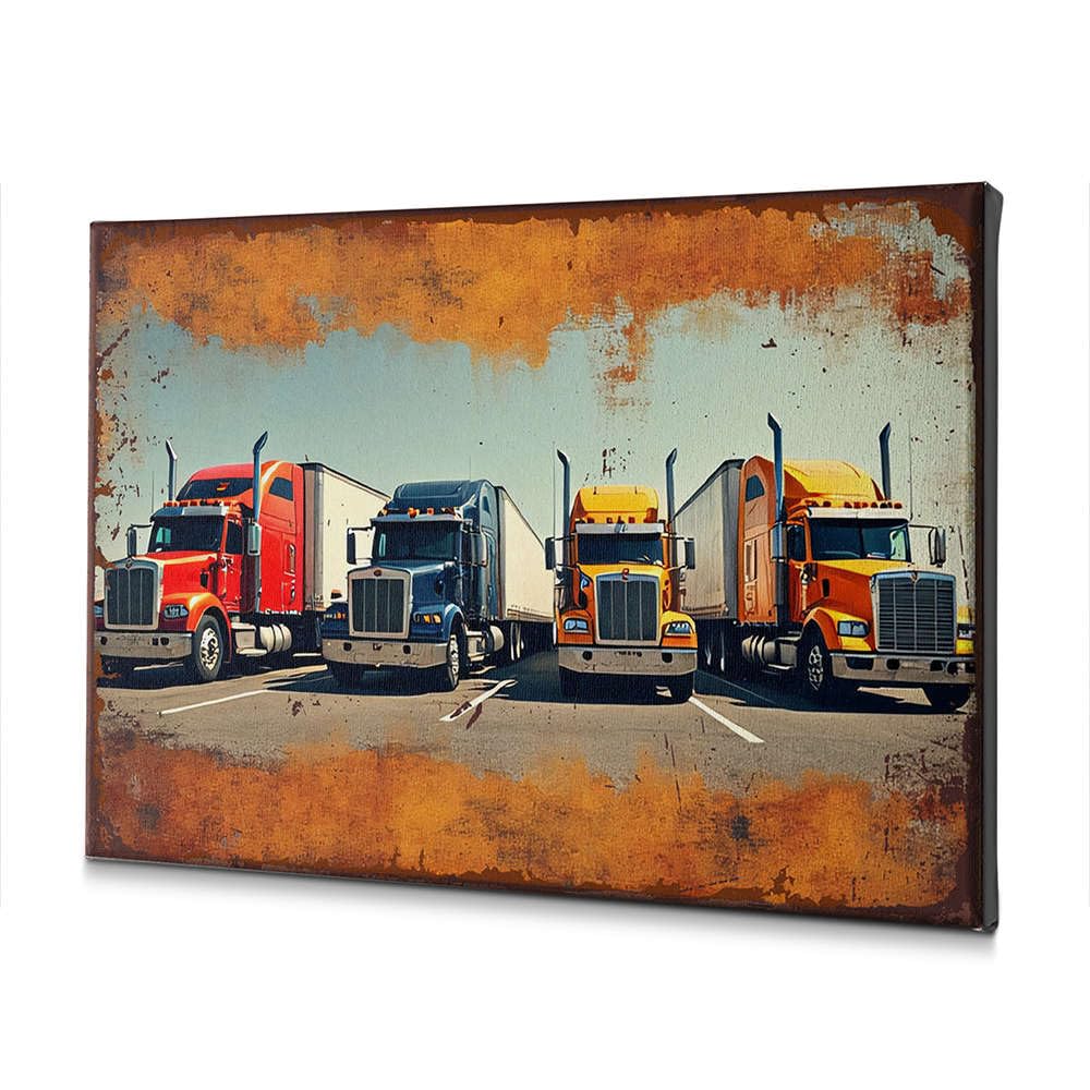 Toile camions colorés CBRT pour masquer un mur vide triste - 5