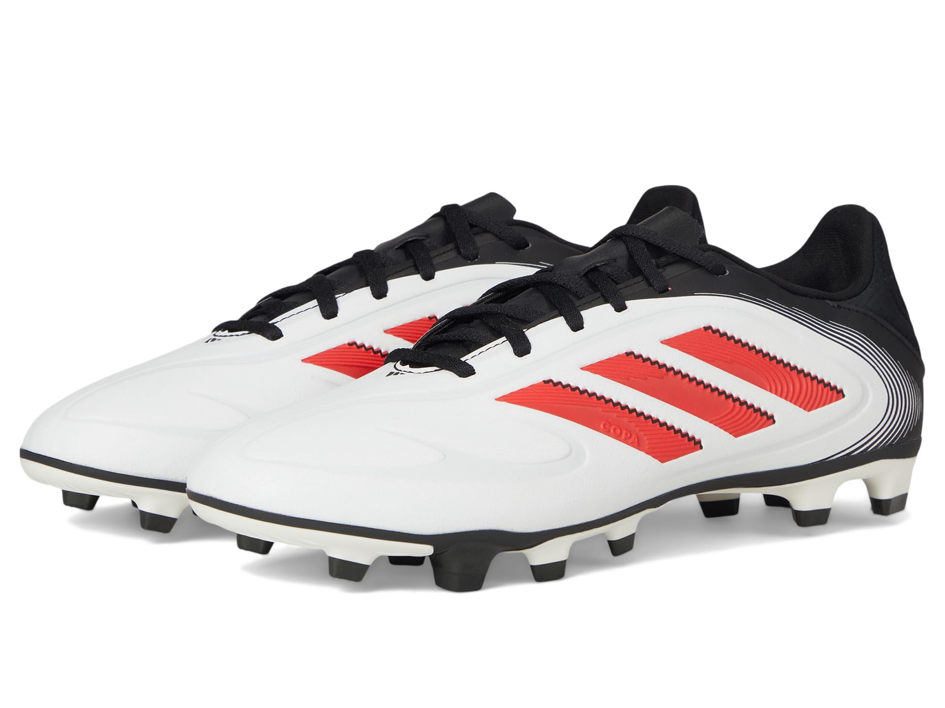 adidas Unisex Copa Pure 3 Club Firm Multi Ground Sneaker, White/Lucid Red/Black, 7 US Men