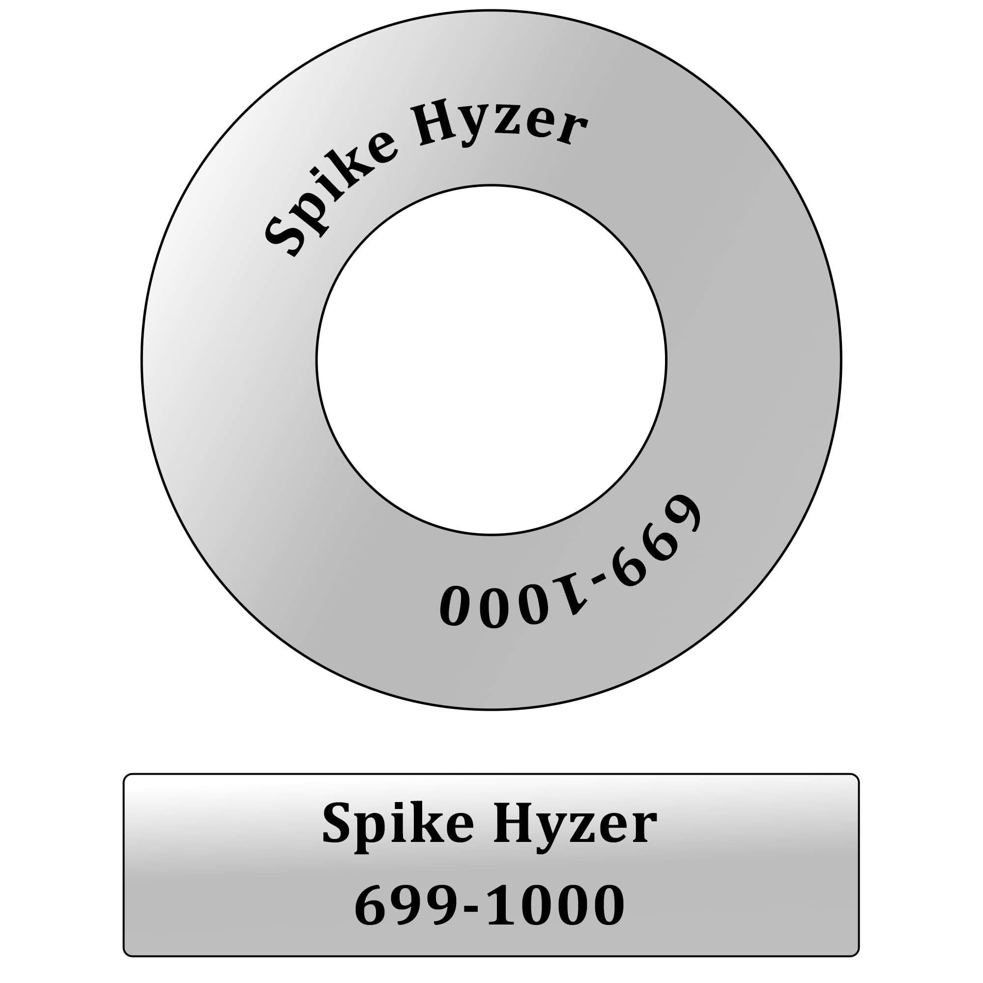 Personalized Disc Golf Stickers (22) - Custom Waterproof Name Labels (Silver) - Disc Golf Accessories