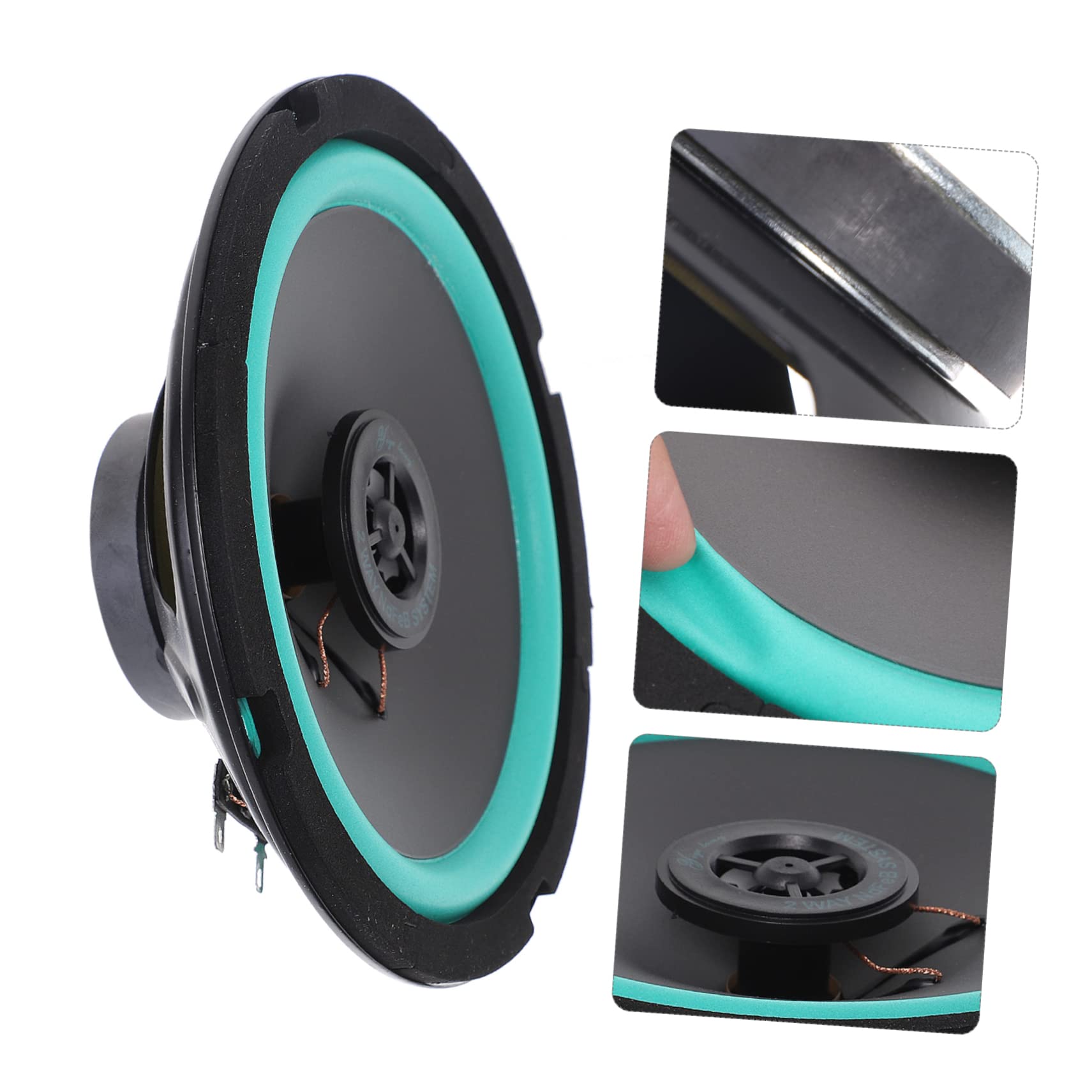 FELTECHELECTR Mount Car Speakers Ohm Midrange Bass Audio System for Amplifier High Fidelity HiFi Stereo Sound Power Enhanced Low Frequency Performance