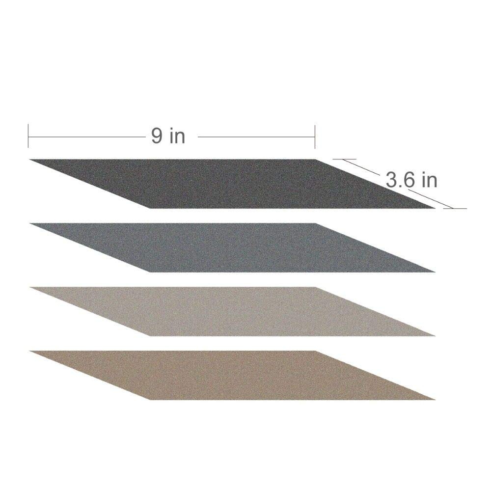 48pcs 9quot;x3.6quot; Papier abrasif sec humide 320 à 10000 grains assortis pour la finition de meubles en bois, le ponçage du métal et le polissage automobile,H