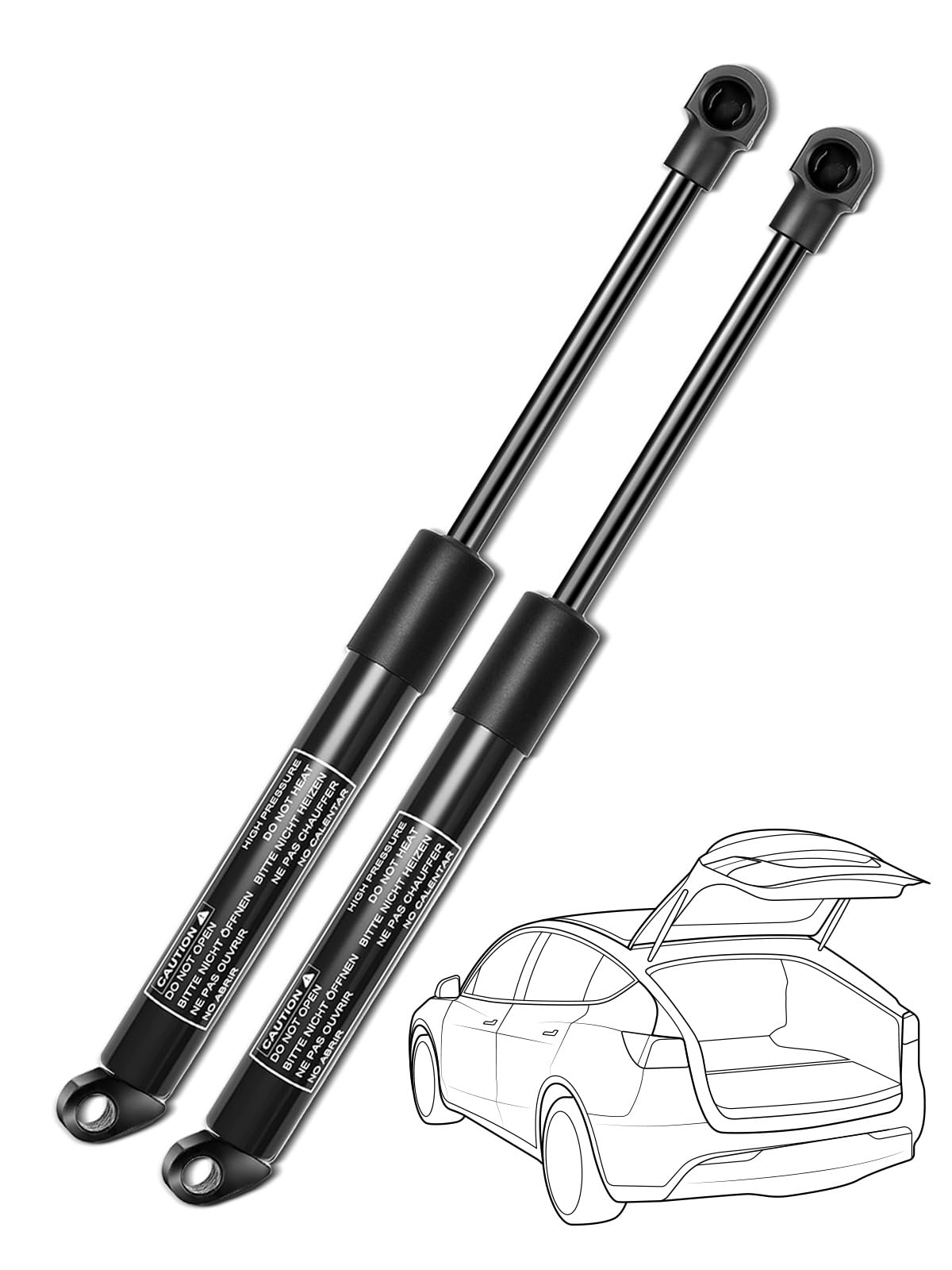 Amazon.com: Set of 2 Rear Trunk Lid Lift Support Replacement for
