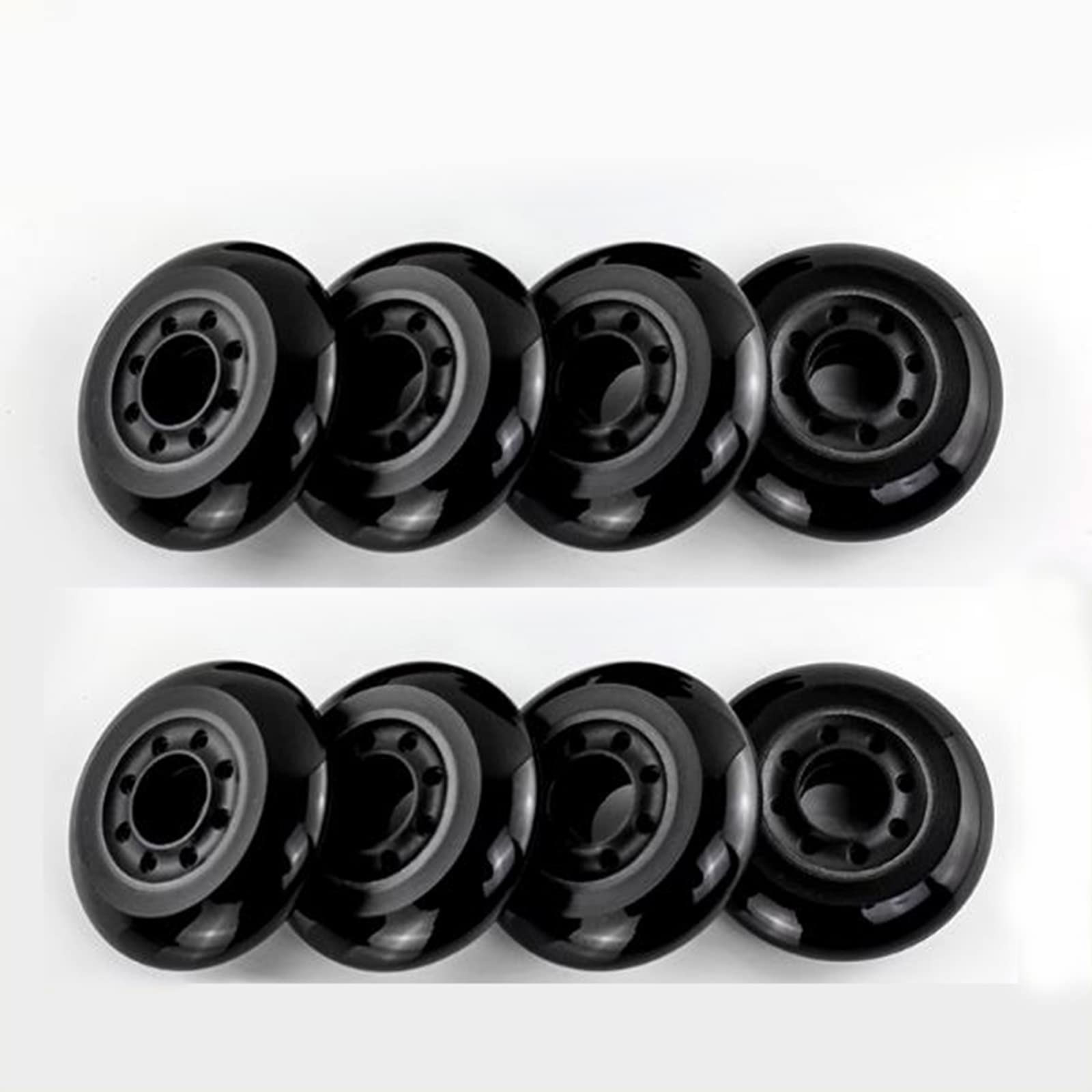 Generico Rotelle per Pattini in Linea Interni/Esterni Ruote Sostitutive velocità Pu Resistenti da 72 mm 80 mm 88A Confezione da 8