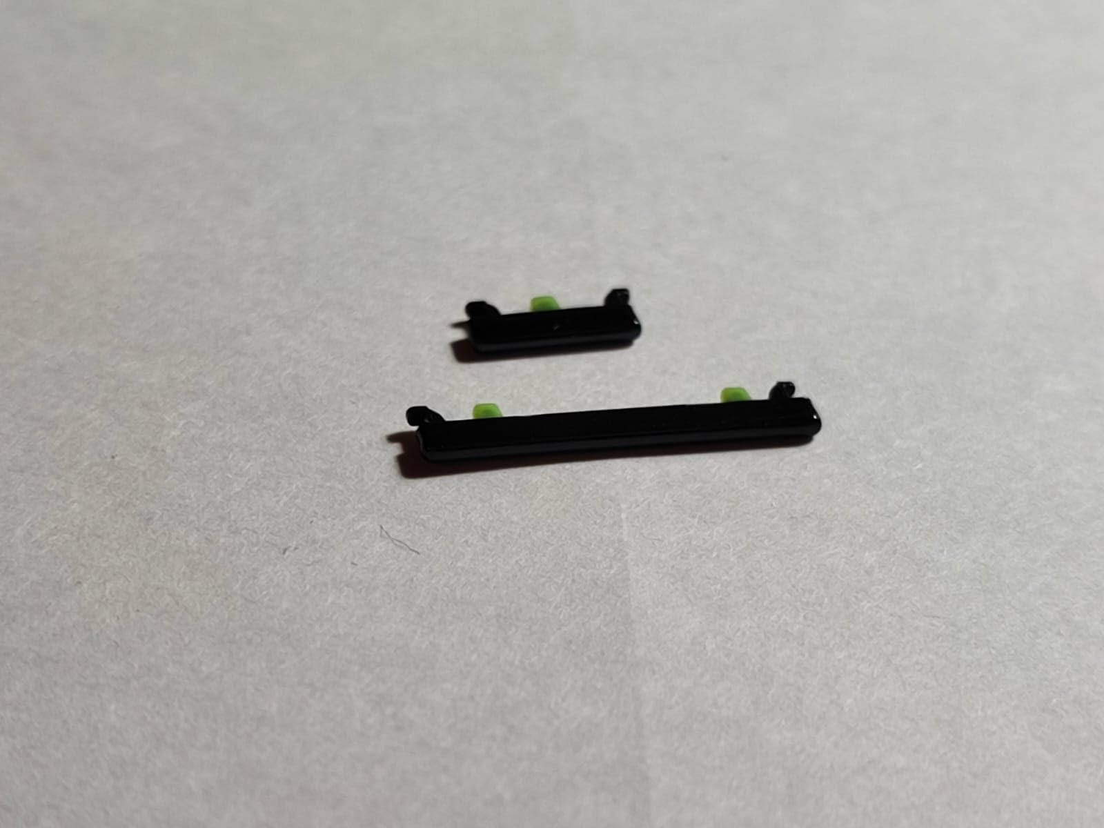 Zestaw zewnętrznych przycisków, boczny włącznik/przycisk, regulator głośności, kompatybilny z Xiaomi Mi 10 Lite 5G (czarny)