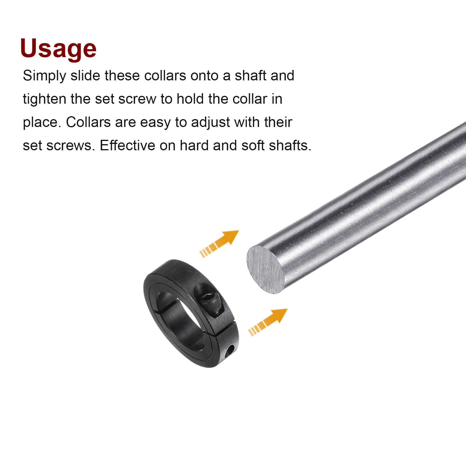 4 Collari Doppi Per Alberi Da 16mm - Fermo In Alluminio Anodizzato Per Macchine Utensili - Foto 3